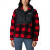 Black / Red Lily Check Print