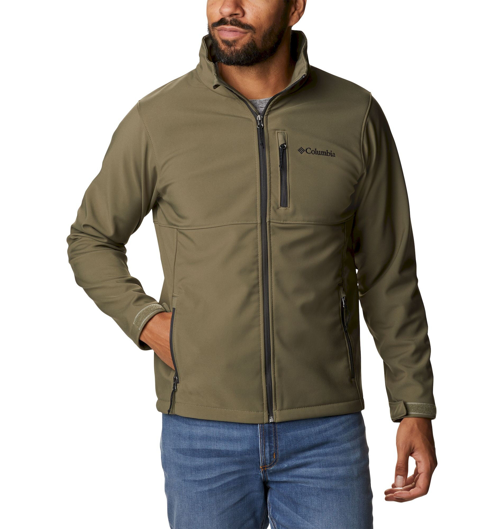 Columbia mountain outlet village hooded softshell