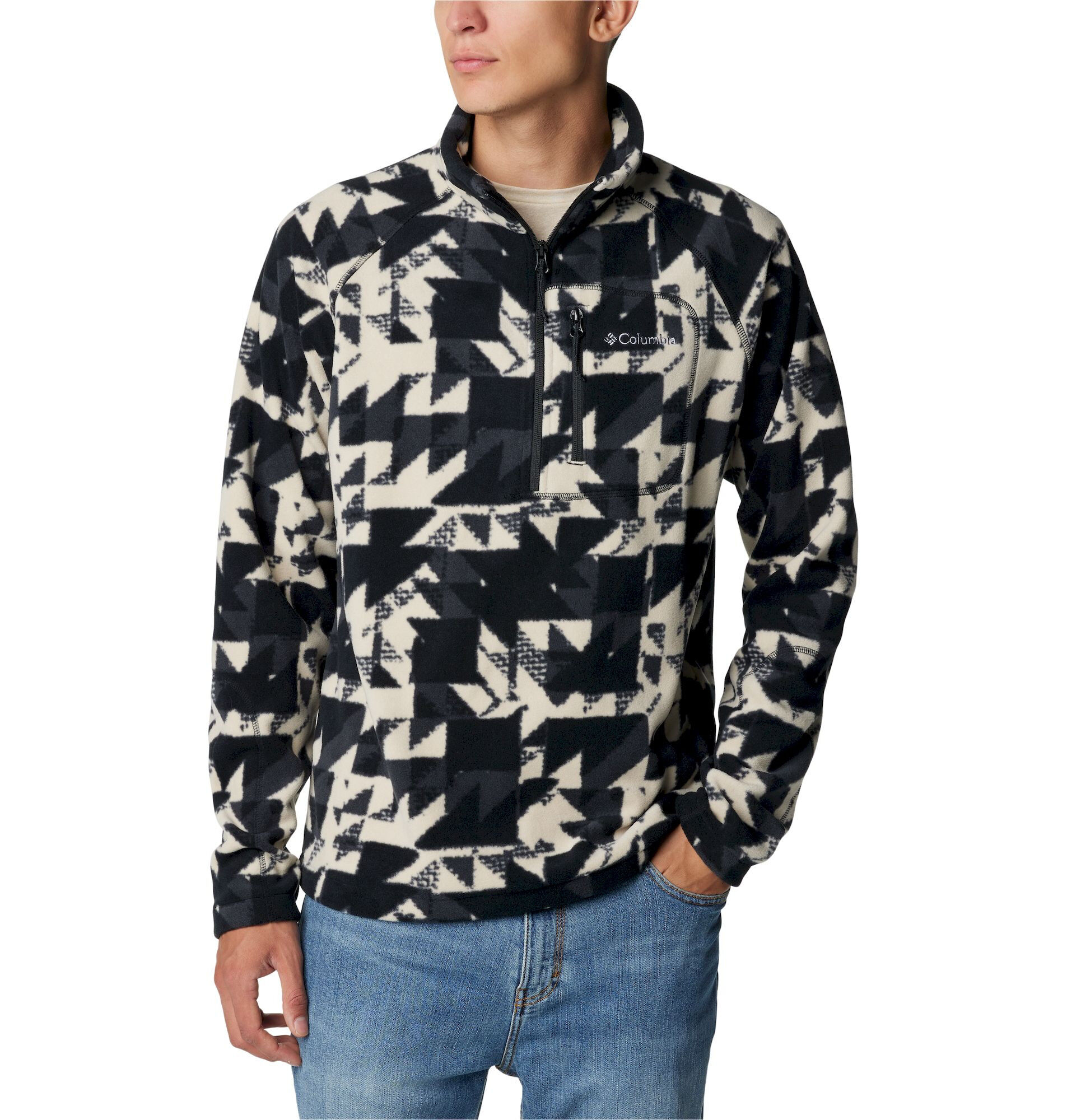 Columbia Fast Trek Printed Half Zip - Bluza polarowa meska | Hardloop