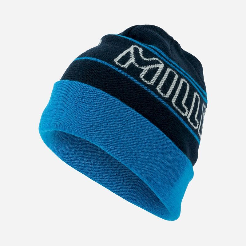 MILLET LOGO BEANIE BLACK/ICON BLUE - Bonnet ski