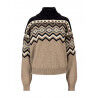 Brown Melange / Black / Off White