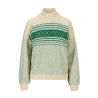 Off White / Bright Green