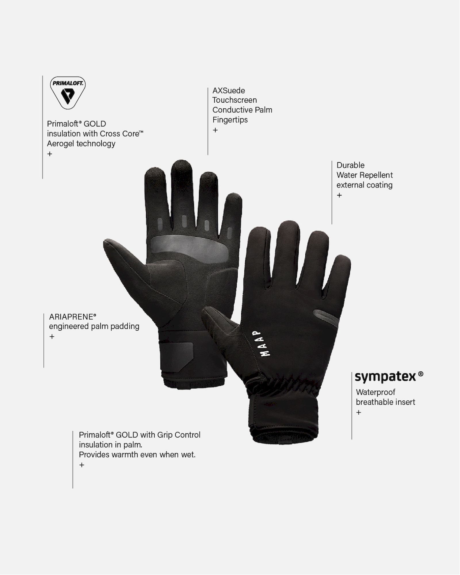 Maap Apex Deep Winter Glove - Gants vélo | Hardloop