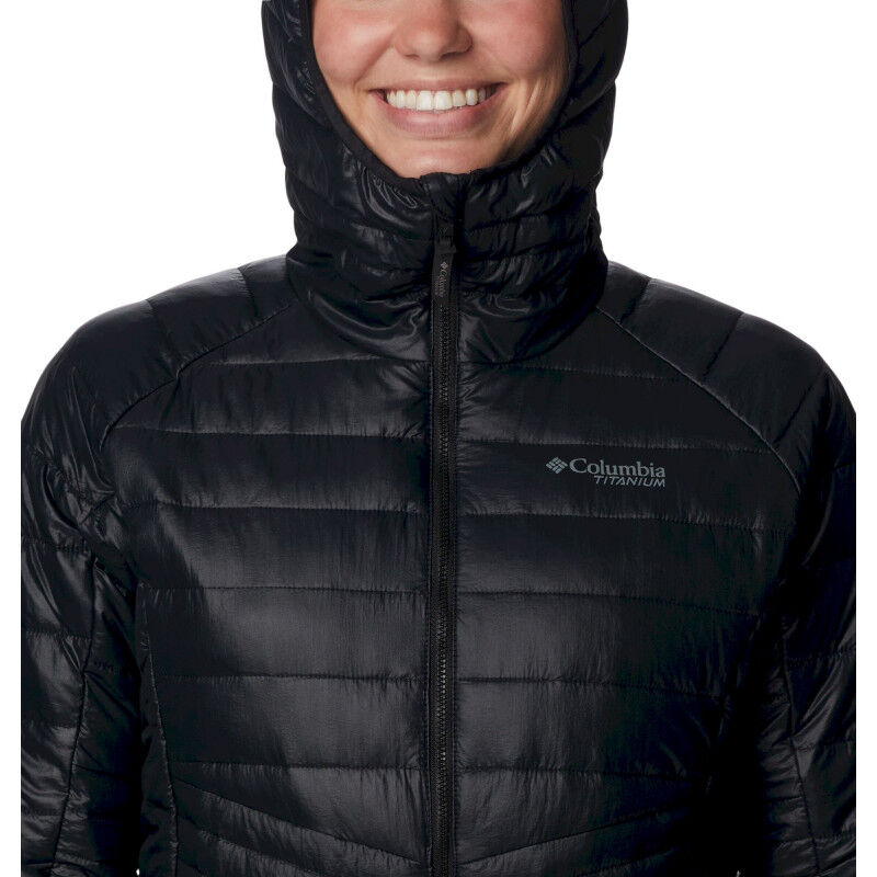 Columbia Platinum Peak Hooded Jacket - Dunjakke - Damer | Hardloop
