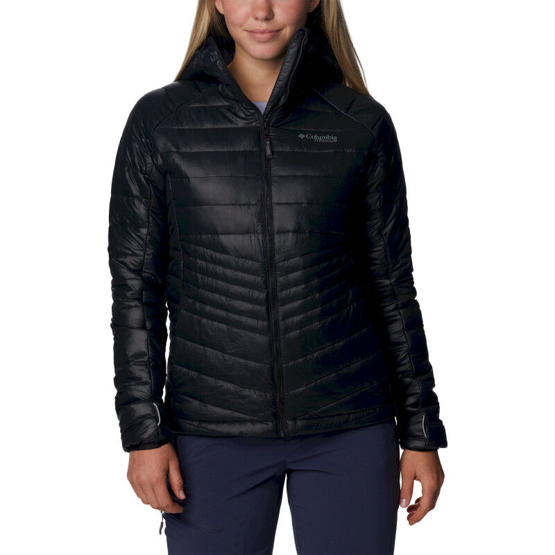 Columbia Platinum Peak Hooded Jacket - Dunjakke - Damer | Hardloop