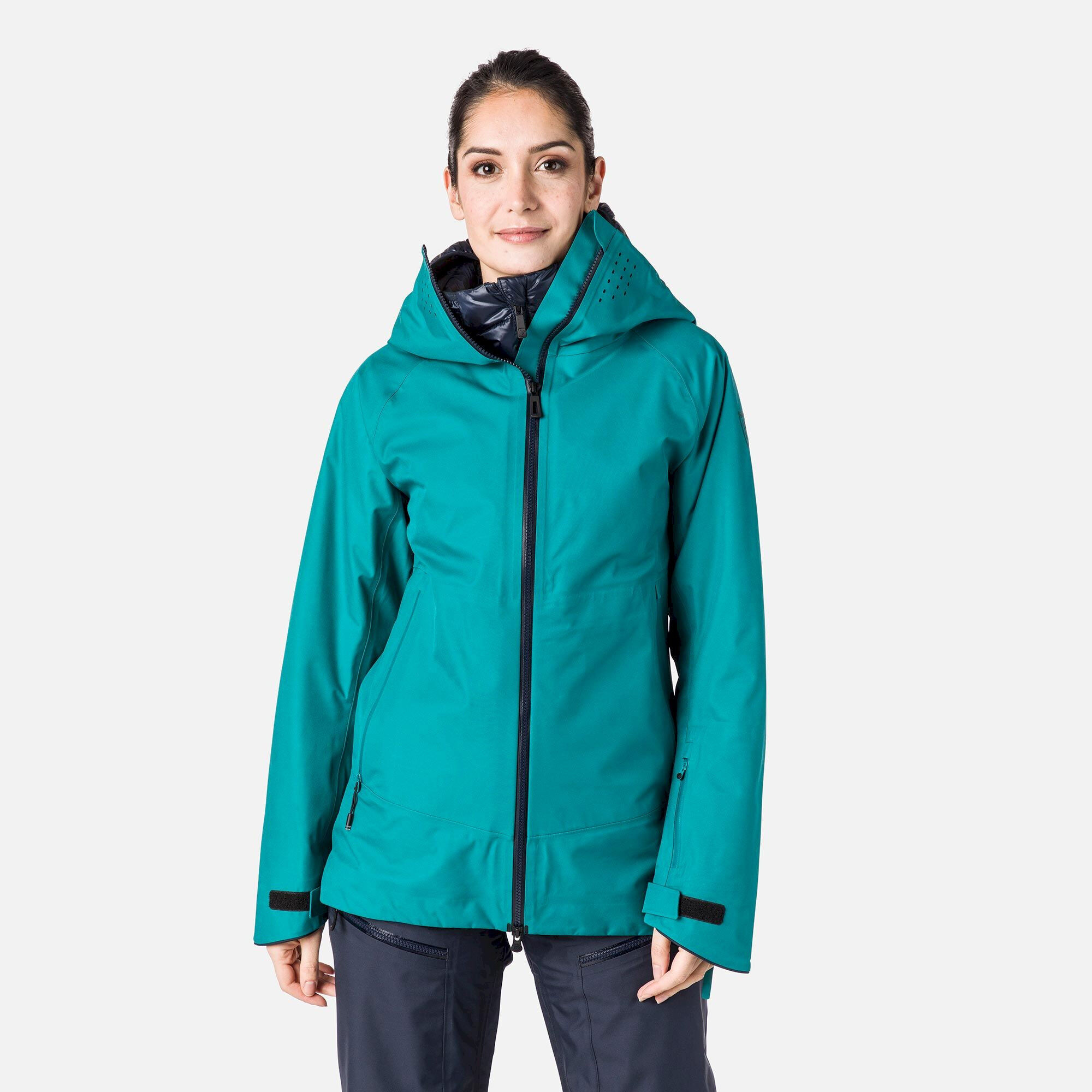 Veste ski outlet femme turquoise