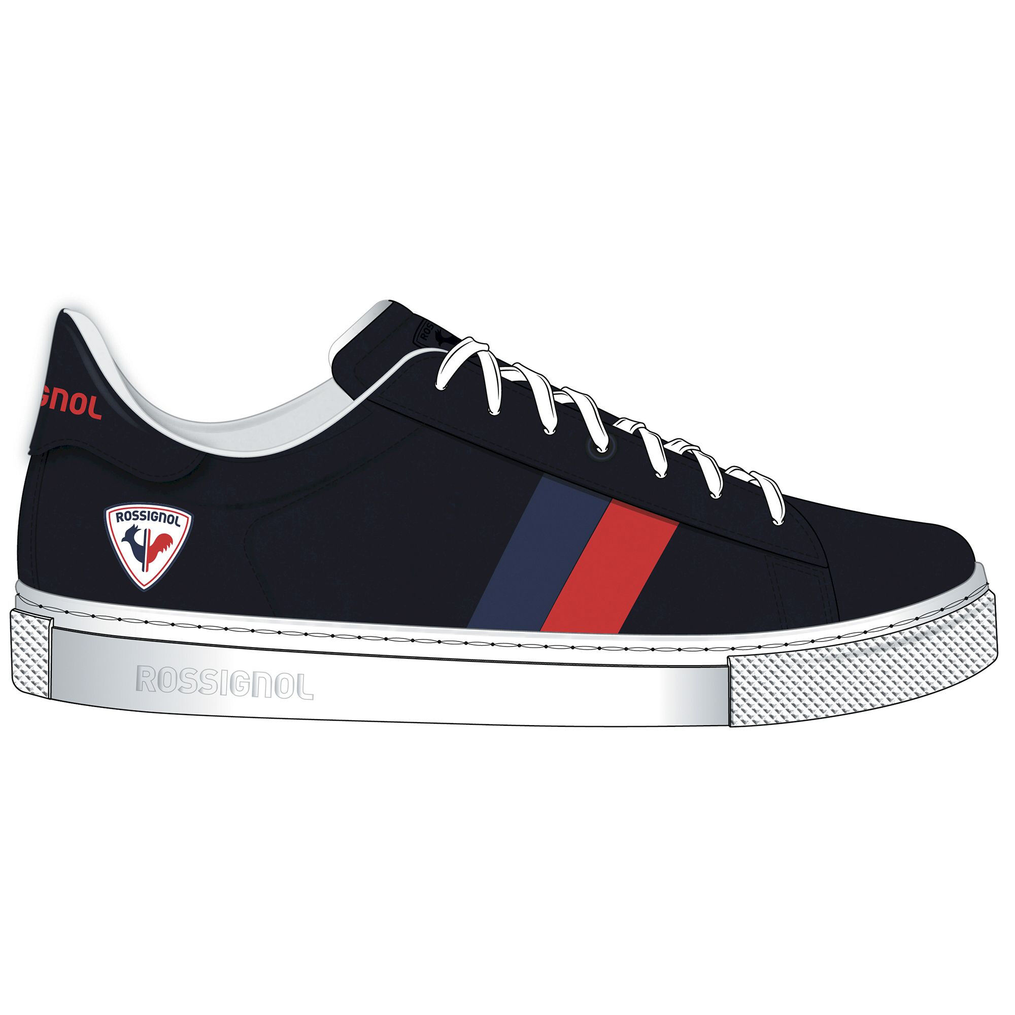 Rossignol Alex - Sneaker Unisex In Pelle Bianca, Look Minimalista (Taglia 36 EU)