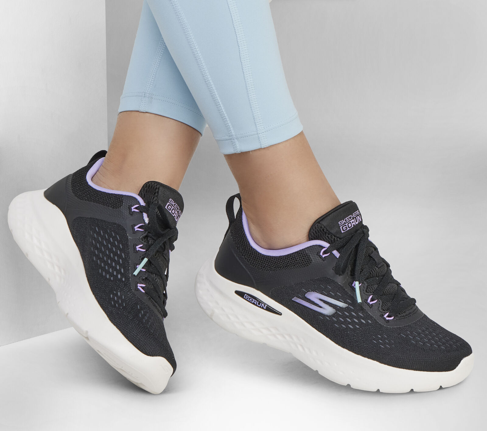 Tenis Skechers Skechers Go Run Mujer Negro Skechers Go Run Lite