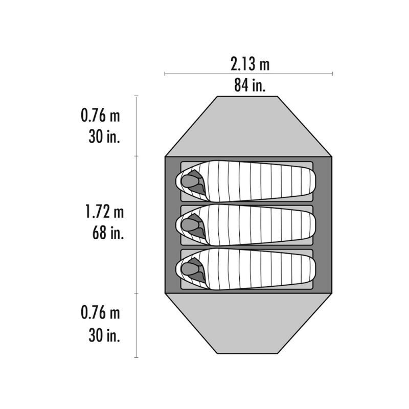 Msr elixir 3 tent with clearance footprint