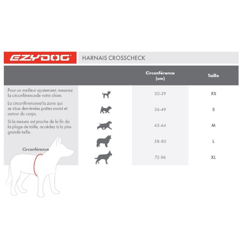 EzyDog Crosscheck Harness - Harnais pour chien | Hardloop