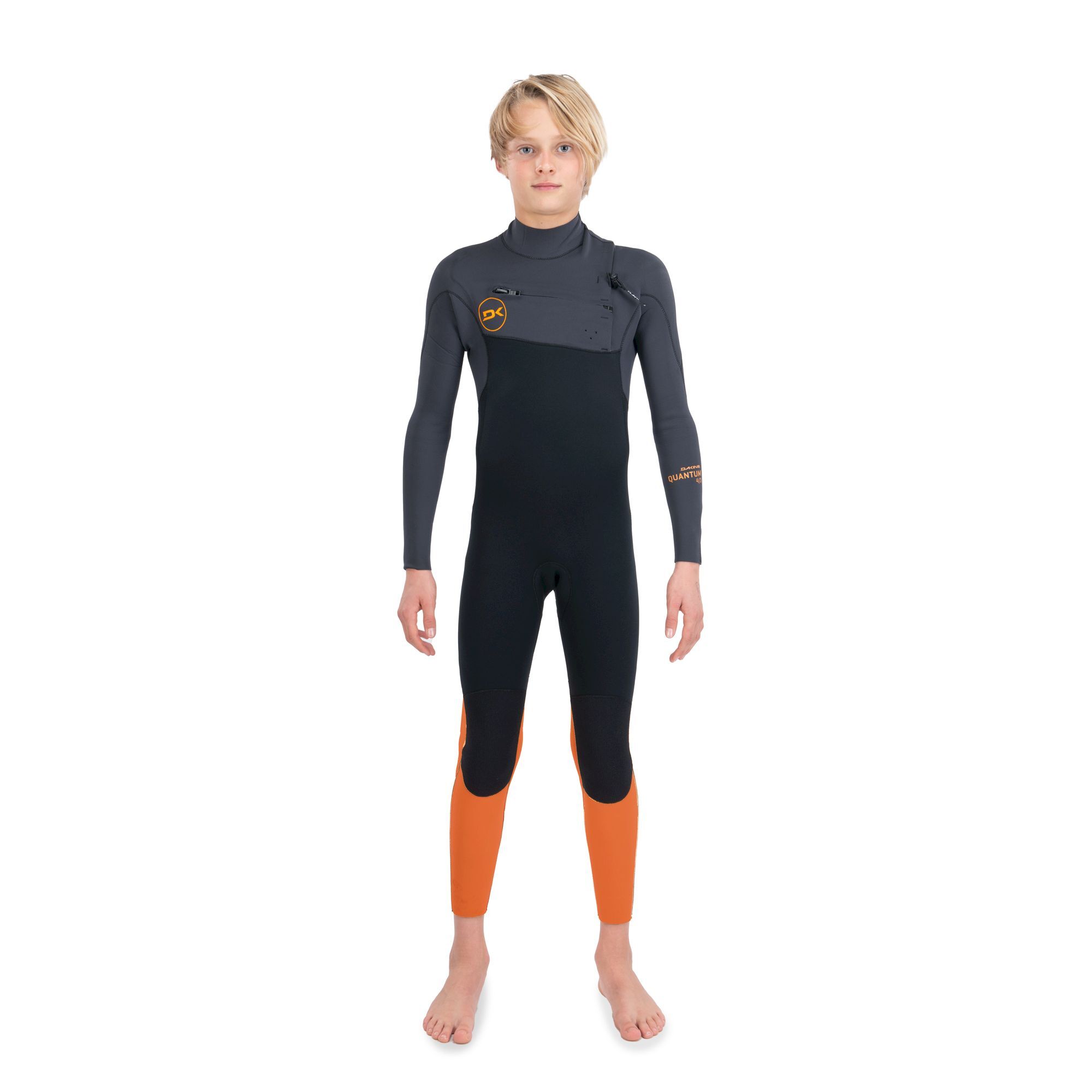 Dakine Kid's Quantum Chest Zip Full Suit 4/3mm - Surf märkäpuvut - Lasten | Hardloop