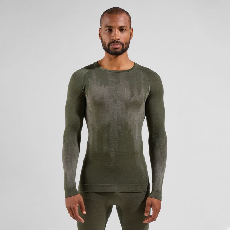 Odlo Kinship Performance Wool Warm L/S - Pánsky dres | Hardloop