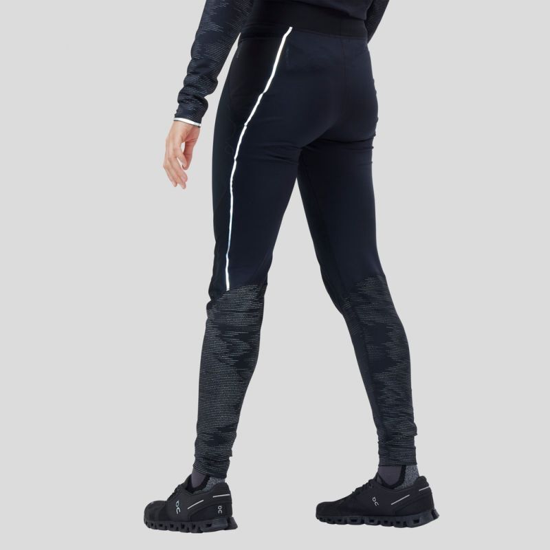 Odlo Zeroweight Warm Reflective - Legginsy do biegania damskie | Hardloop