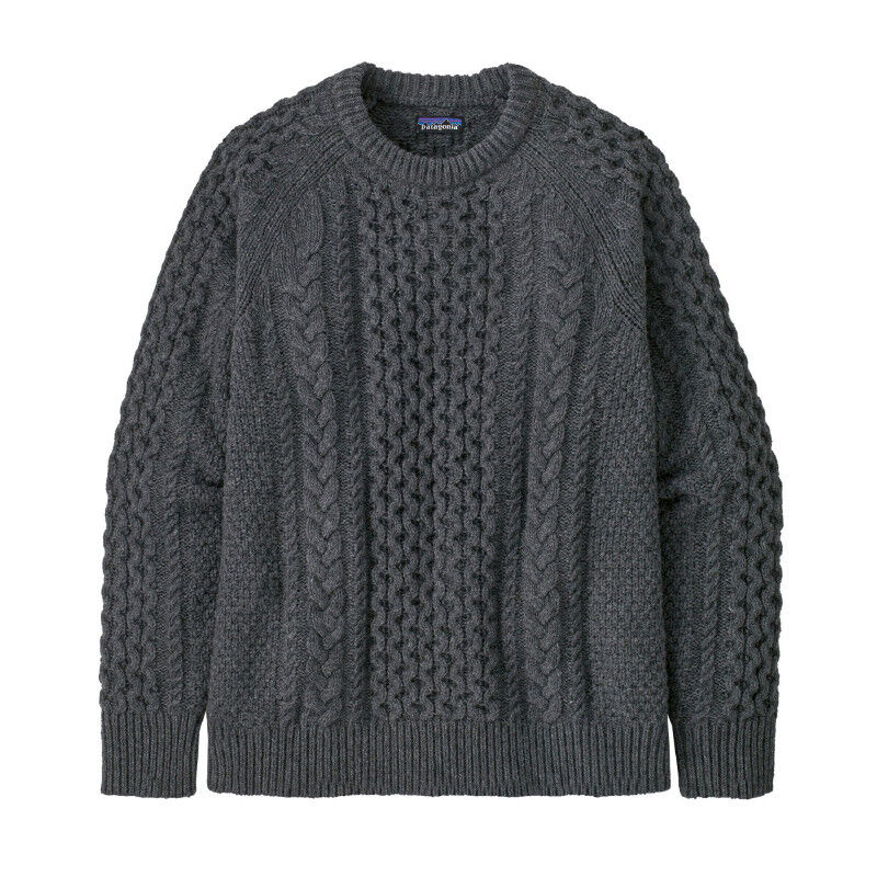 Patagonia Recycled Wool-Blend Cable Knit Crewneck Sweater - Jumper | Hardloop