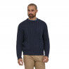 Patagonia Recycled Wool-Blend Cable Knit Crewneck Sweater - Sweter | Hardloop