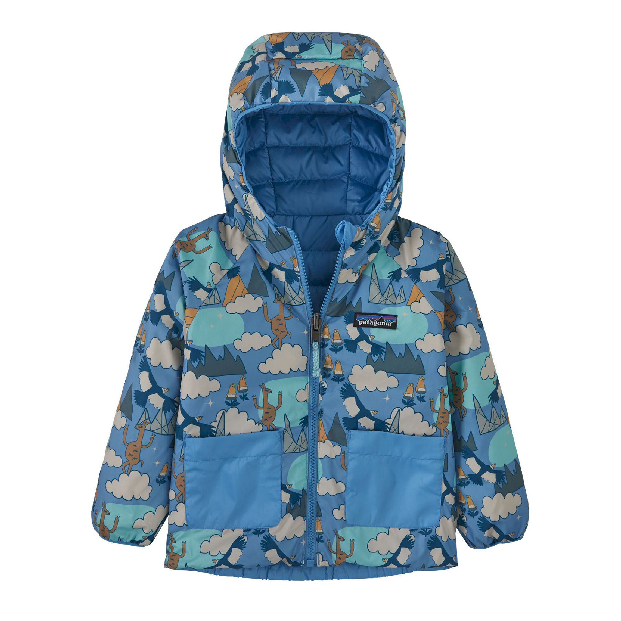 Patagonia Baby Reversible Down Sweater Hoody - Kurtka narciarska dziecięca | Hardloop