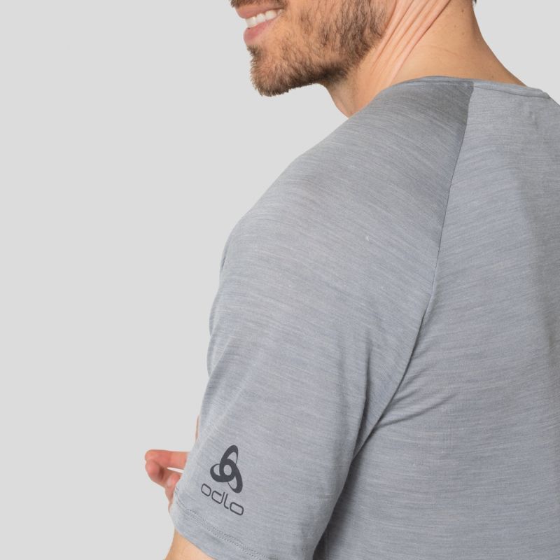 Odlo Performance Wool Light Sunrise - T-paita - Miehet | Hardloop
