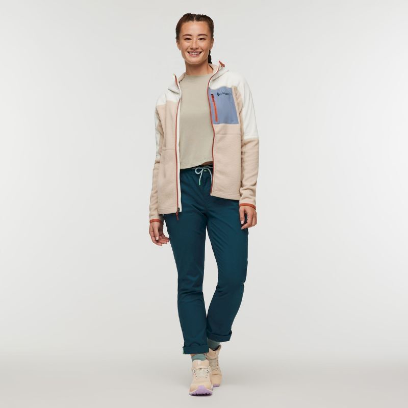 Abrazo Hooded Full-Zip Fleece Jacket - Polar mulher