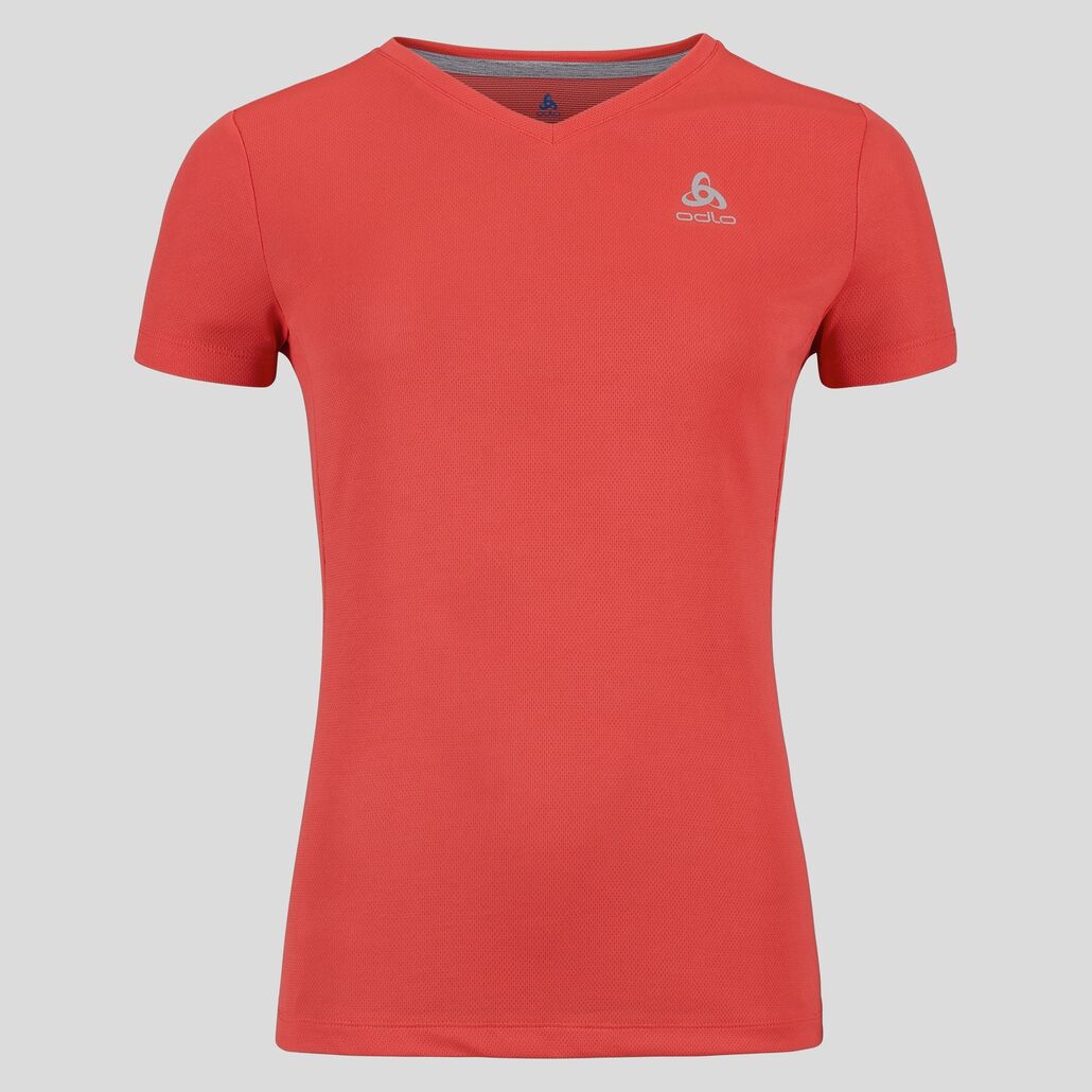 Odlo F-Dry V-Neck - T-shirt - Dames | Hardloop