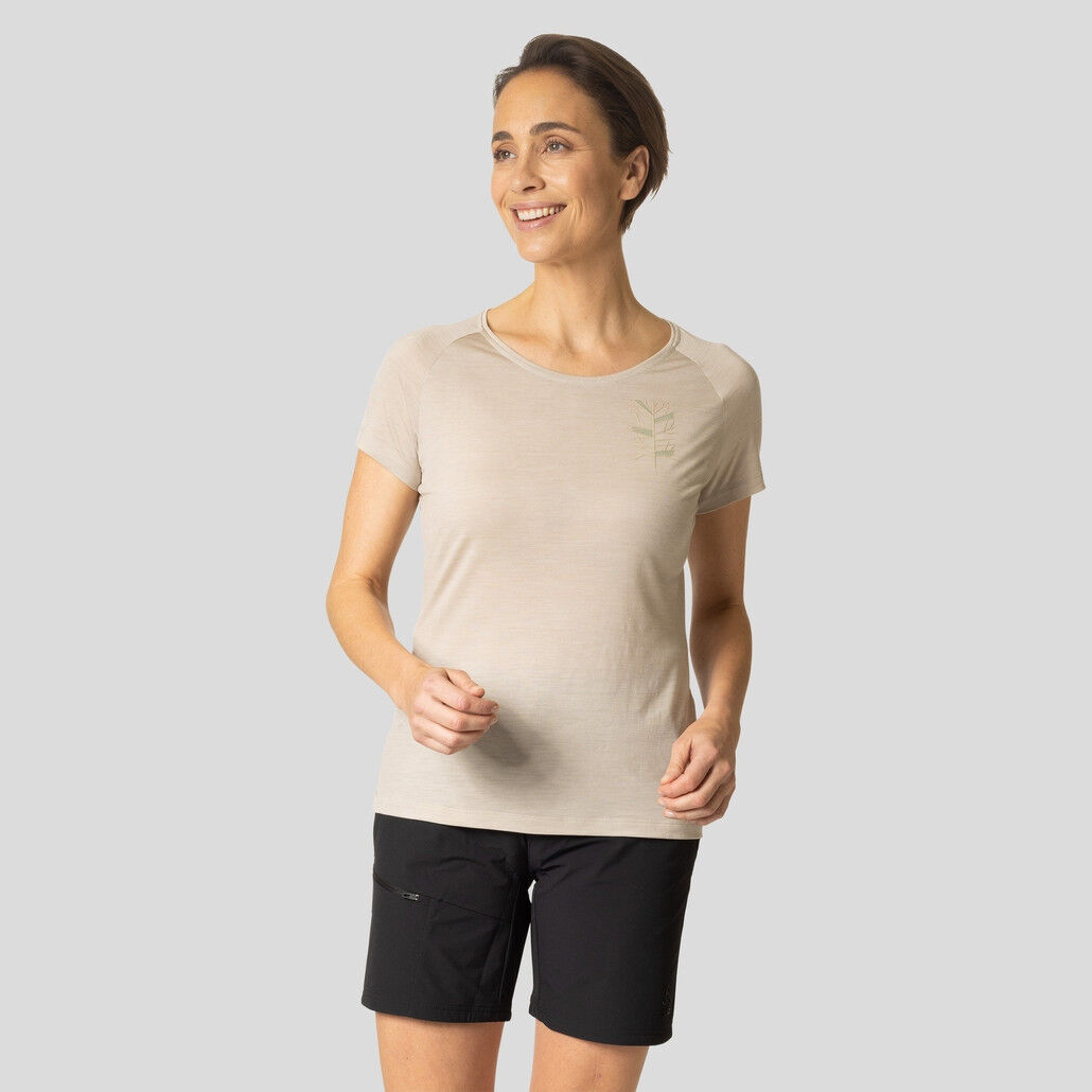 Odlo Ascent Performance Wool 130 Tree - Camiseta - Mujer | Hardloop