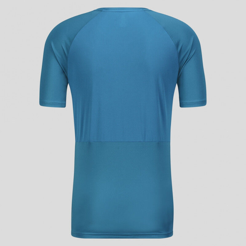 Odlo Crew Essential Camiseta de Running Hombre Saxony Blue