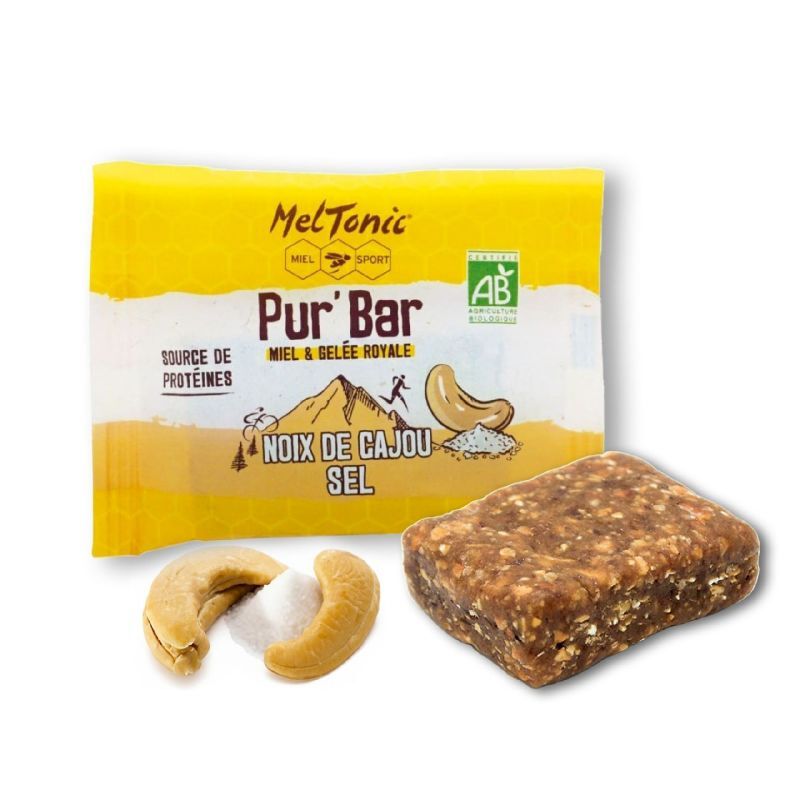 Meltonic Pur' Bar Bio Cajou et Sel Miel & Gelée Royale - Energy bar | Hardloop