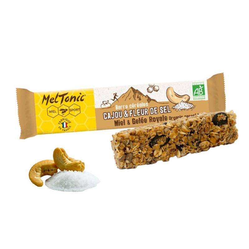 Meltonic Barre Céréales Bio Cajou & Fleur de Sel de Guérande - Energy bar | Hardloop