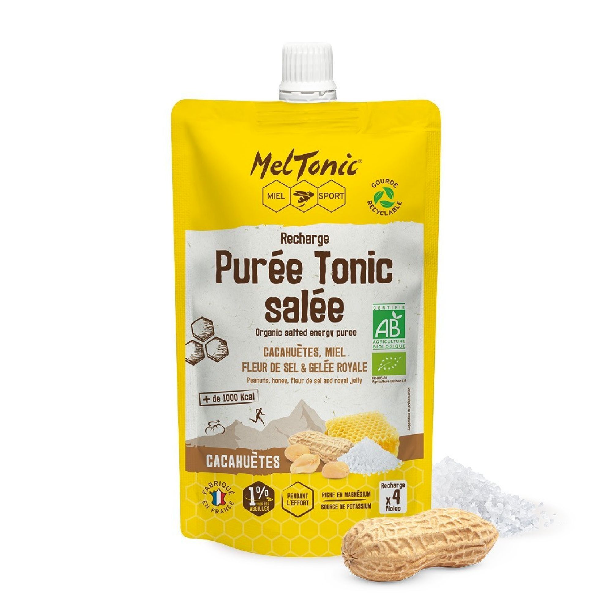 Meltonic Tonic Bio Salée Cacahuètes - Energiecompotes & -purees | Hardloop
