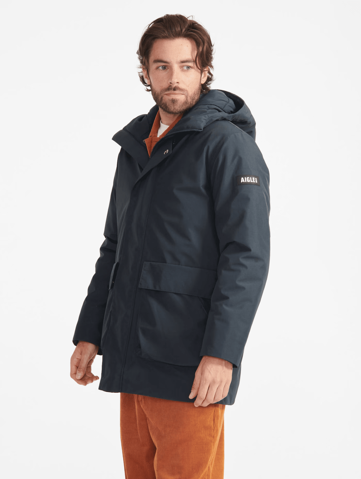 Aigle Parka longue Gore Tex ouate Parka homme Hardloop