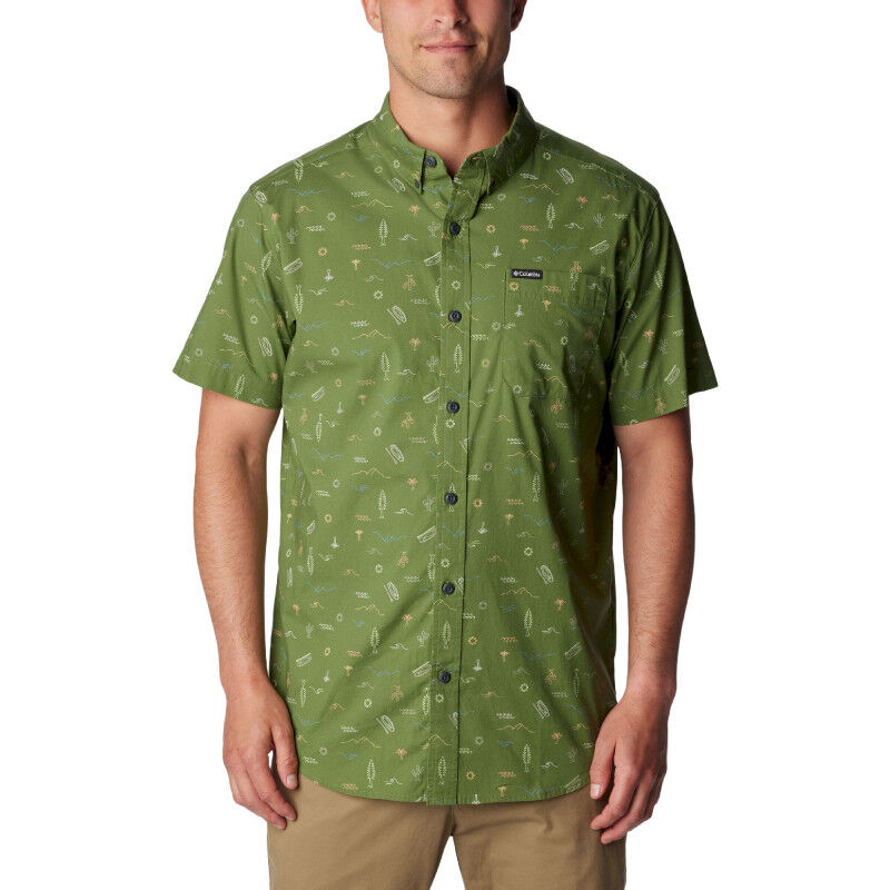 Rapid Rivers Printed Short Sleeve Shirt - Paita - Miehet