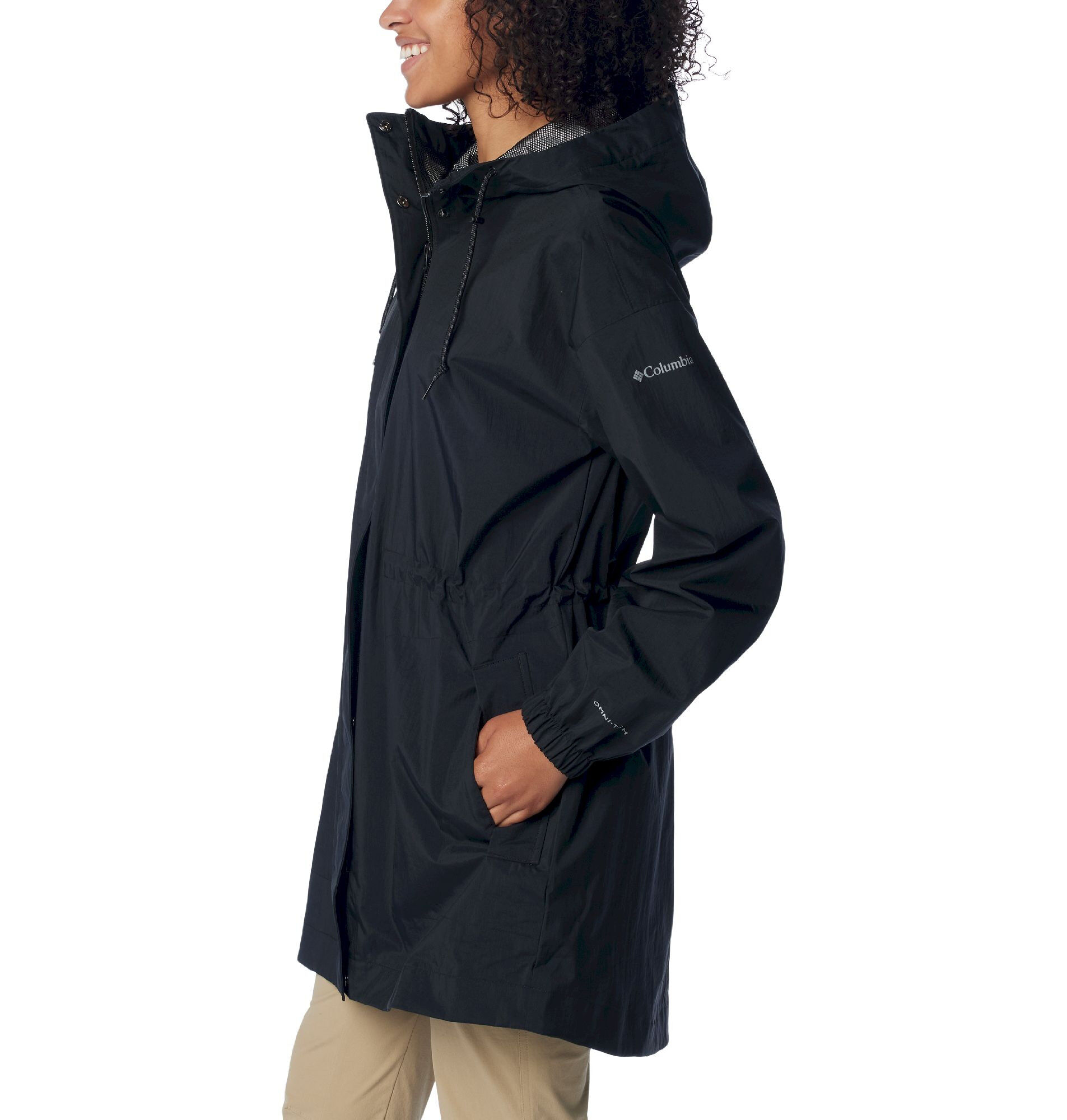 Columbia windbreaker womens black on sale