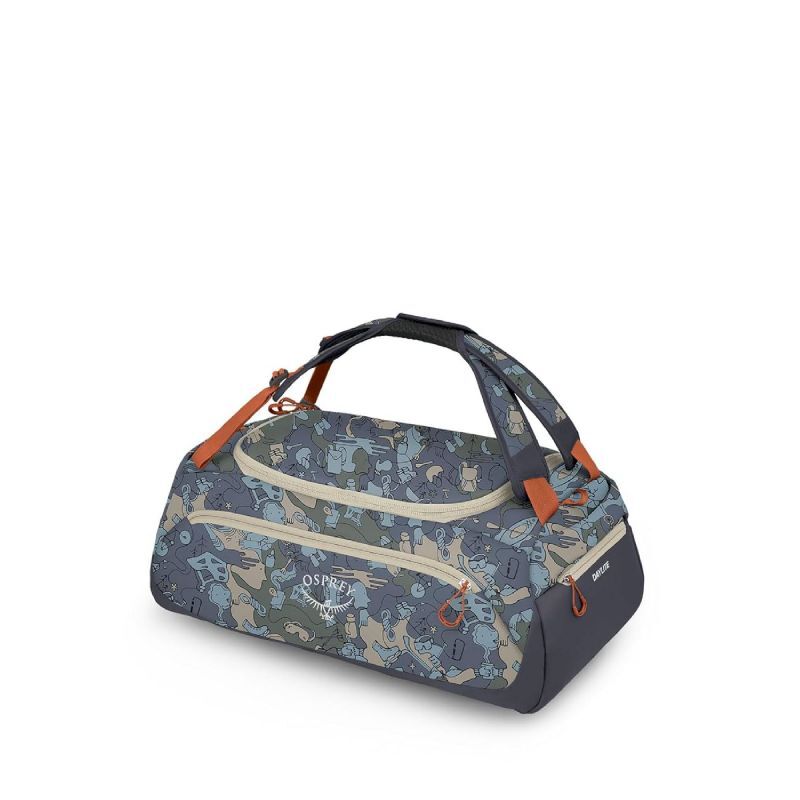 Sac à Dos De Voyage Osprey Transporter Duffel 40L, Bleu Flame, Pliable Et Léger
