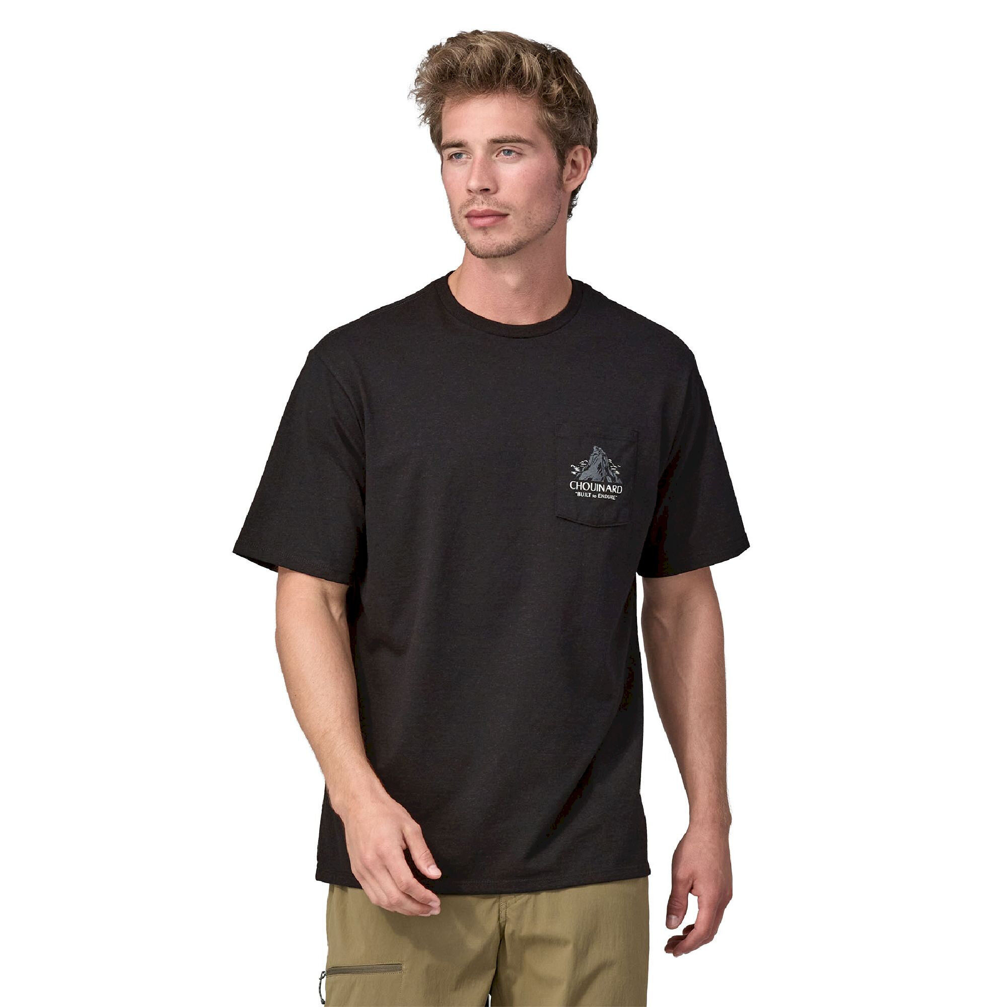 Patagonia Chouinard Crest Pocket Responsibili-Tee - T-shirt - Heren | Hardloop