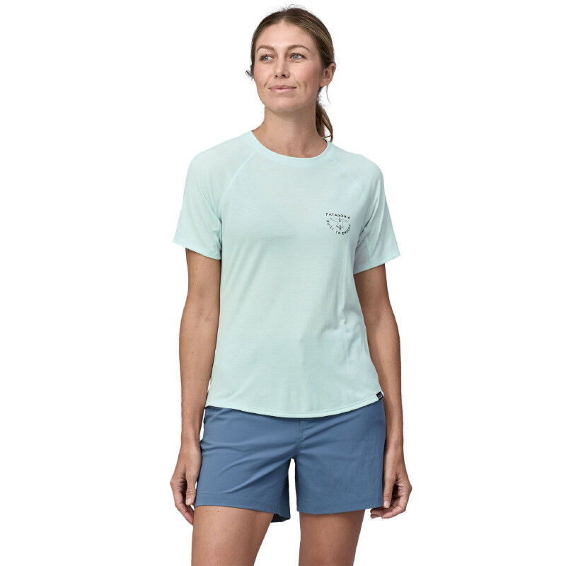 Patagonia Cap Cool Trail Graphic Shirt - T-shirt damski | Hardloop