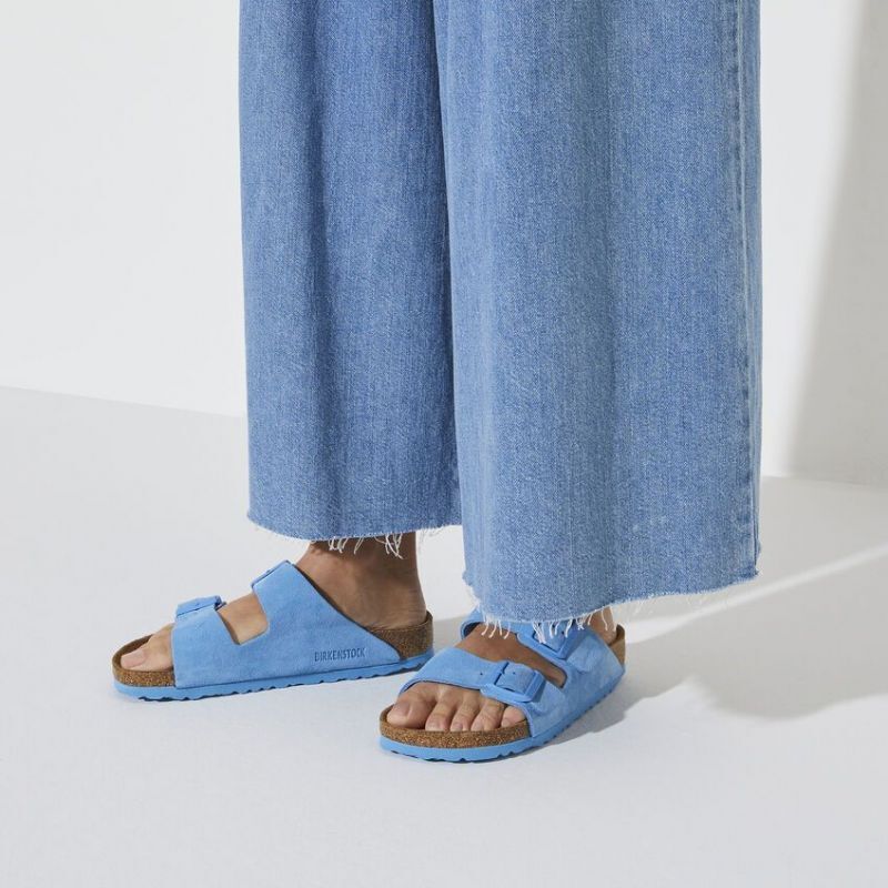 Birkenstock blue suede arizona online