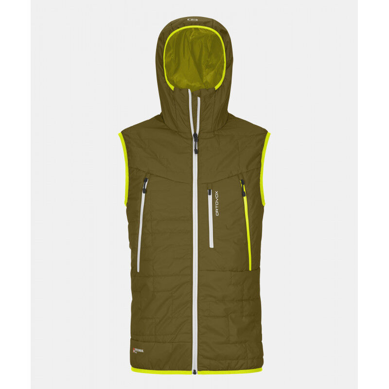 Ortovox Swisswool Piz Boè Vest - Veste sans manches homme Green Moss L