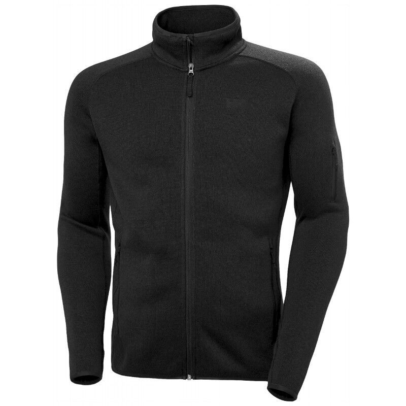 Helly Hansen Daybreaker Veste polaire à capuche légère avec fermeture éclair intégrale pour homme, noir 990, taille XXL