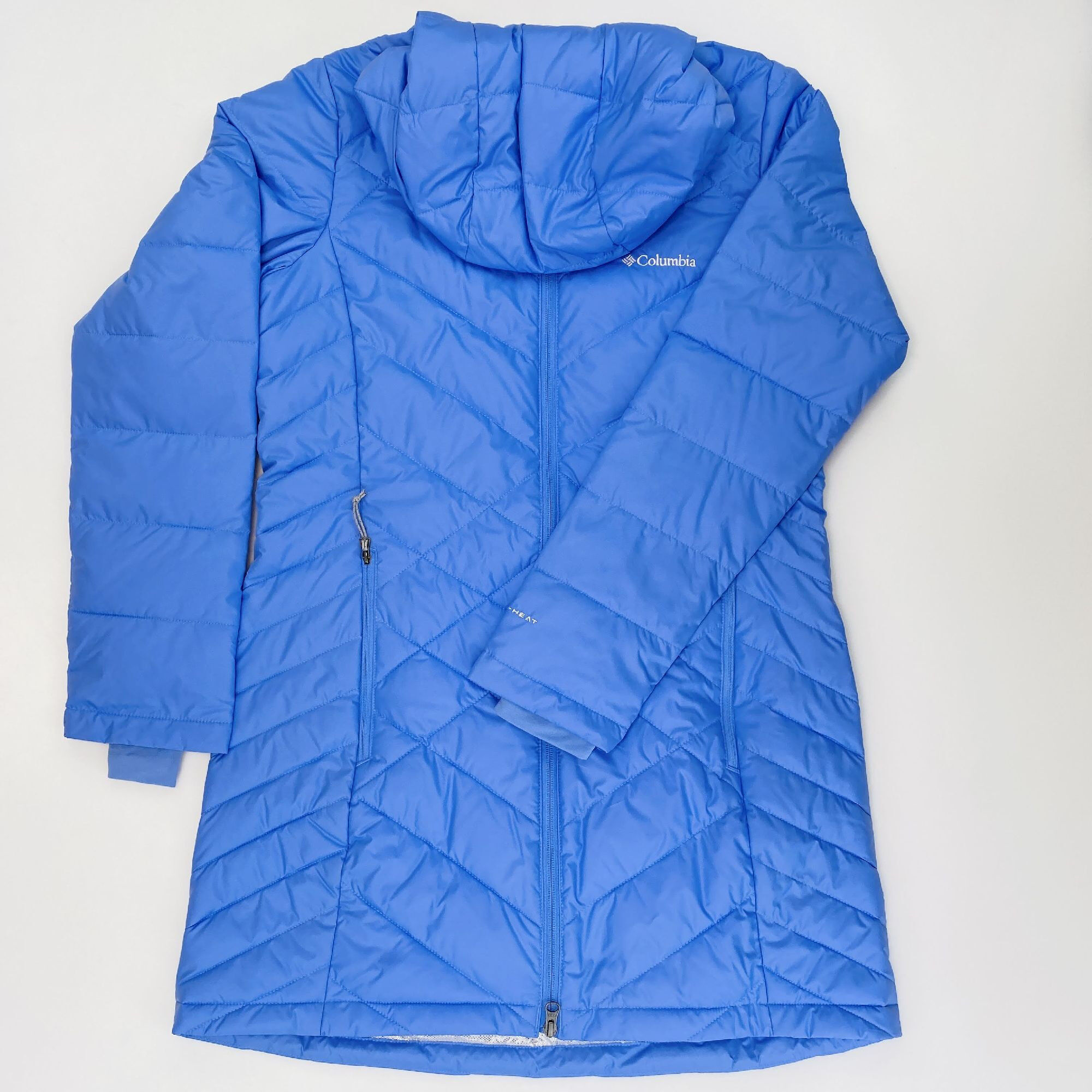 Columbia Heavenly™ Long Hooded Jacket - Second Hand Tekokuitutakki - Naiset - Sininen - M | Hardloop