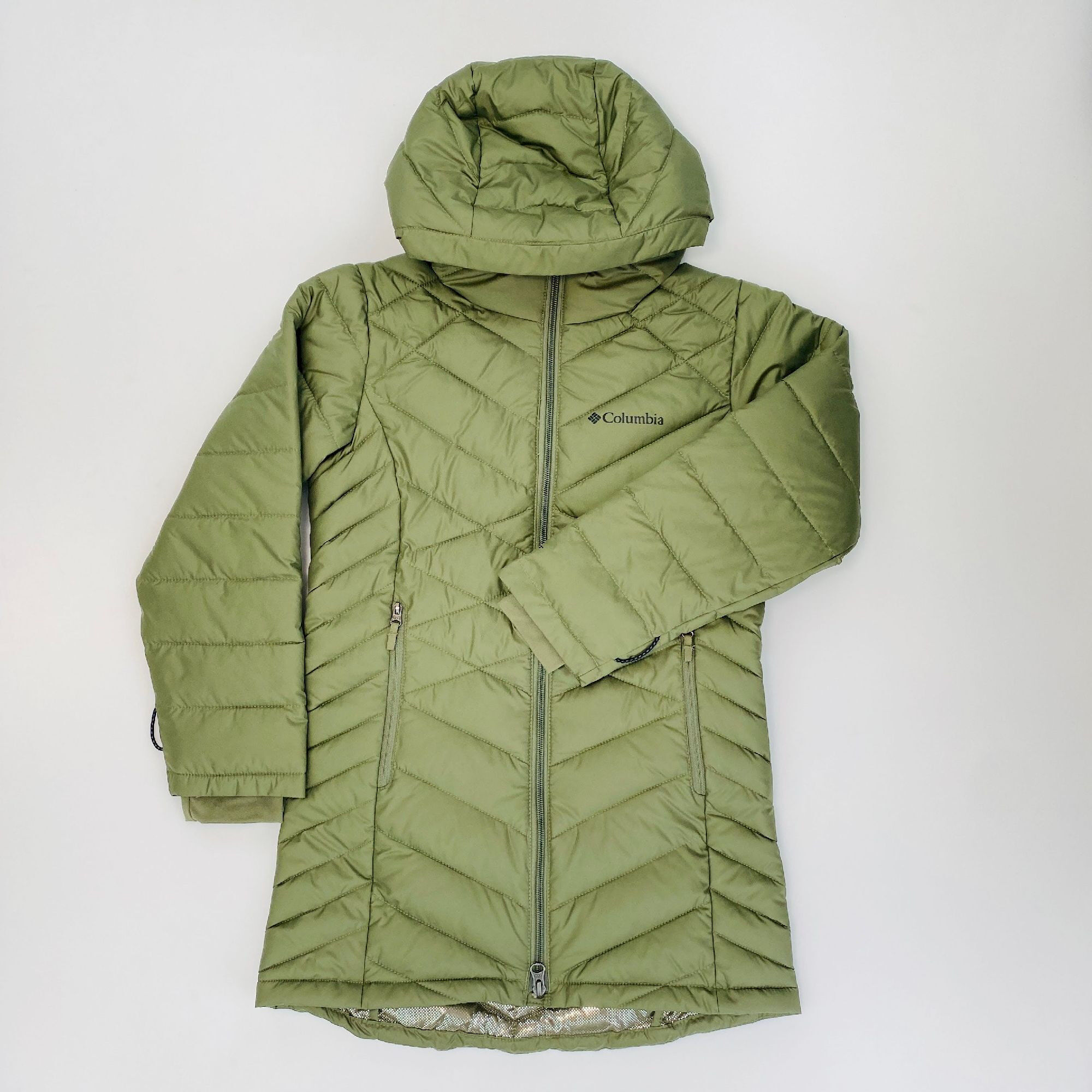 Columbia Heavenly™ Long Jacket - Segunda Mano Chaqueta de fibra sintética - Niños - Verde oliva - S | Hardloop