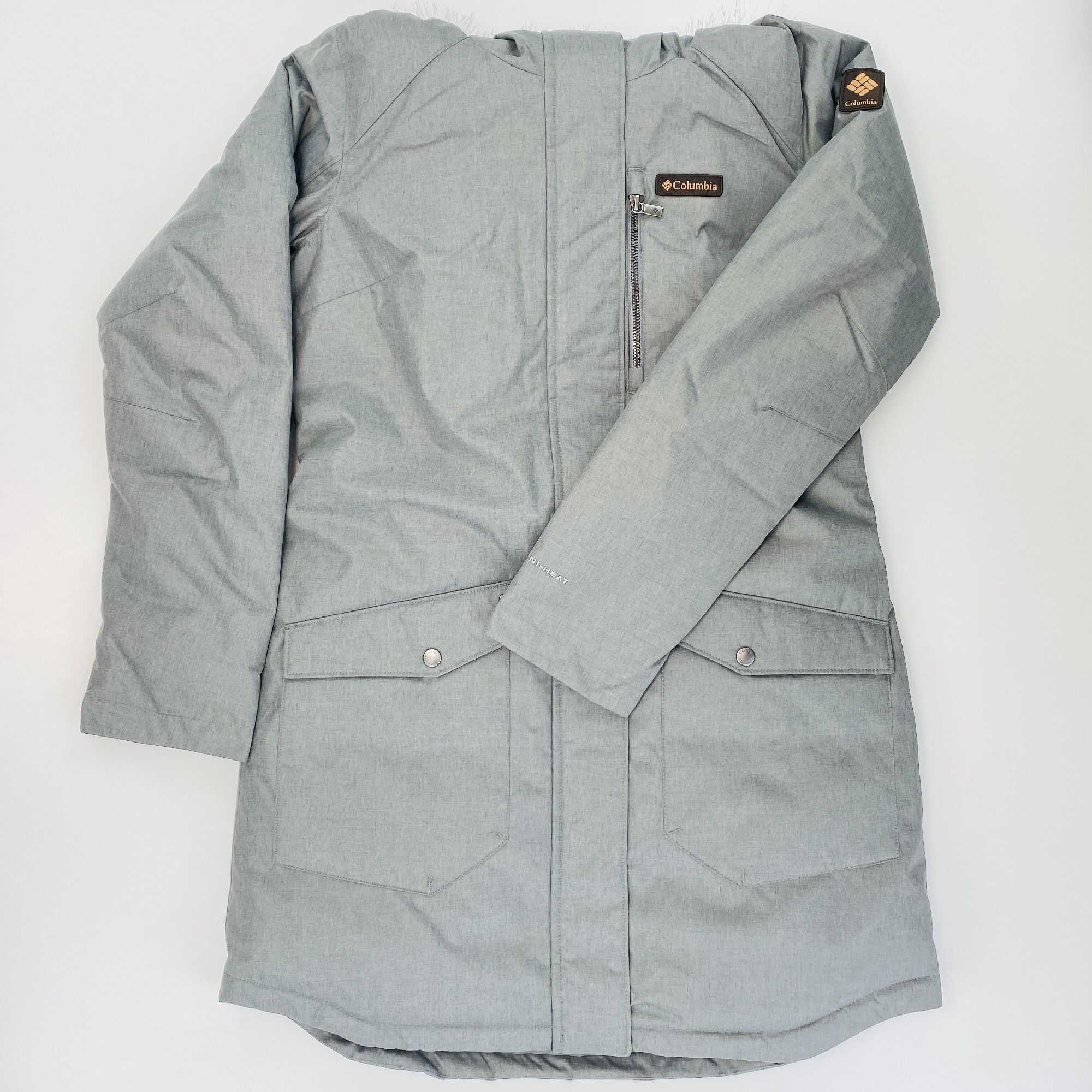 Columbia Suttle Mountain™ Long Insulated Jacket - Tweedehands Parka - Dames - Grijs - M | Hardloop