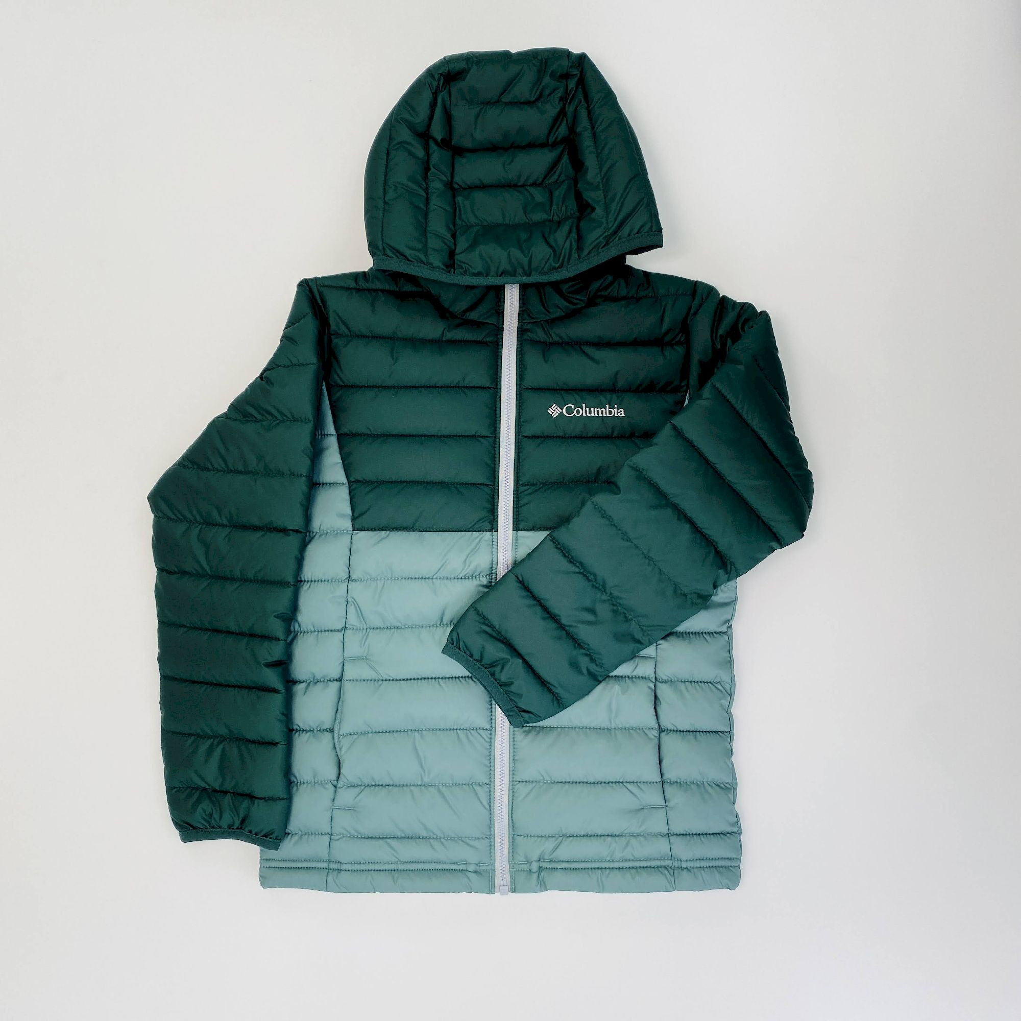 Columbia Powder Lite™ Boys Hooded Jacket - Second Hand Synthetic jacket - Kid's - Green - S | Hardloop