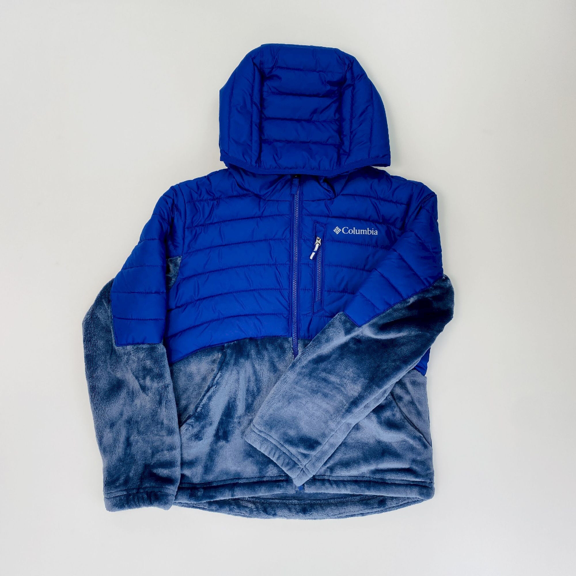 Columbia Powder Lite™ Girls Novelty Hooded Jacket - Second Hand Synthetic jacket - Kid's - Blue - S | Hardloop
