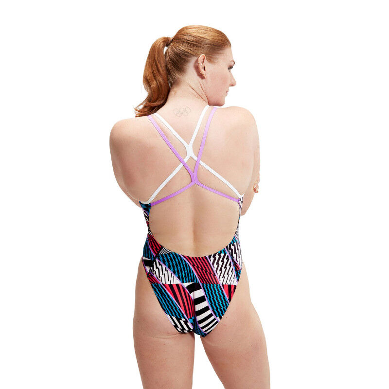 Speedo Women's Eco+ Allover Digital Starback - Costumo nuoto da donna | Hardloop