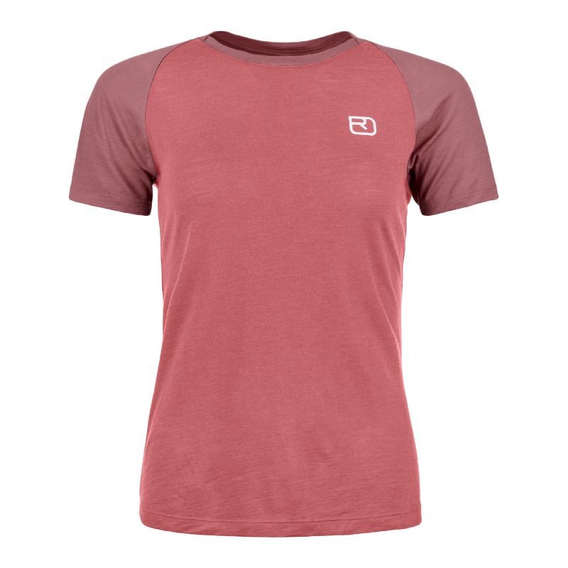 Ortovox 120 Tec Fast Mountain TS - T-shirt en laine mérinos femme Wild Rose XL