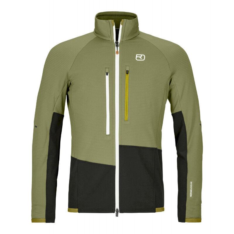 Fleece Rib Jacket - Merino Fleecevest - Heren