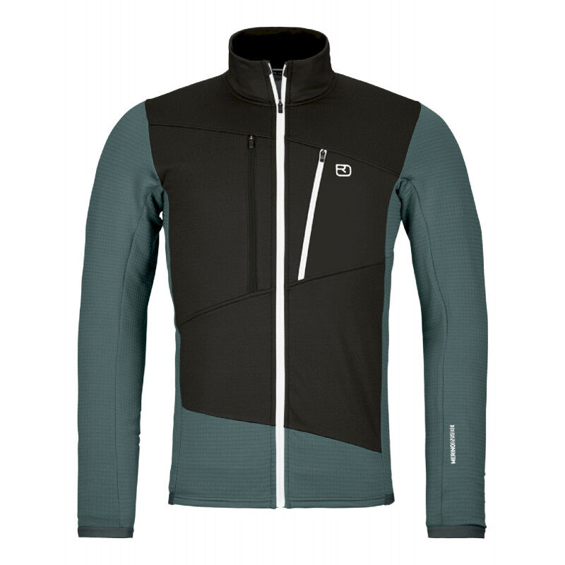 Ortovox Fleece Grid Jacket - Merino Fleecejacke - Herren | Hardloop