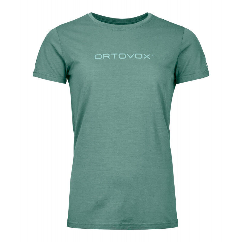 Ortovox 150 Cool Brand TS - T-shirt en laine mérinos femme | Hardloop