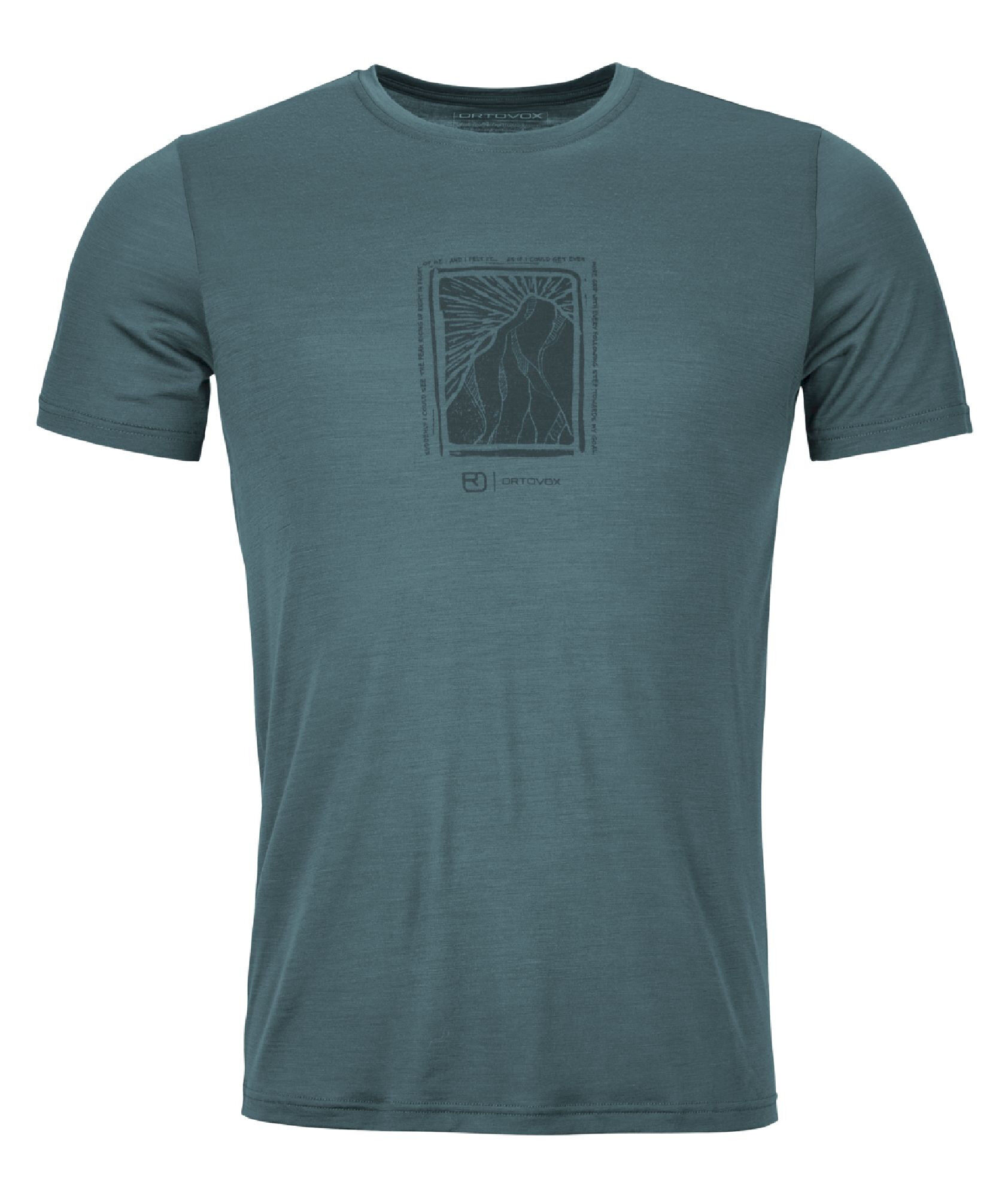 Ortovox 120 Cool Tec Mountain Cut TS - Camiseta de merino - Hombre | Hardloop