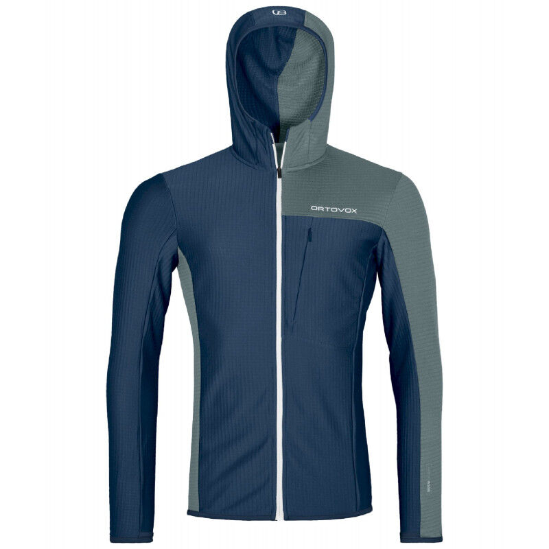 Ortovox Fleece Light Grid Hooded Jkt - Fleecejacke - Herren