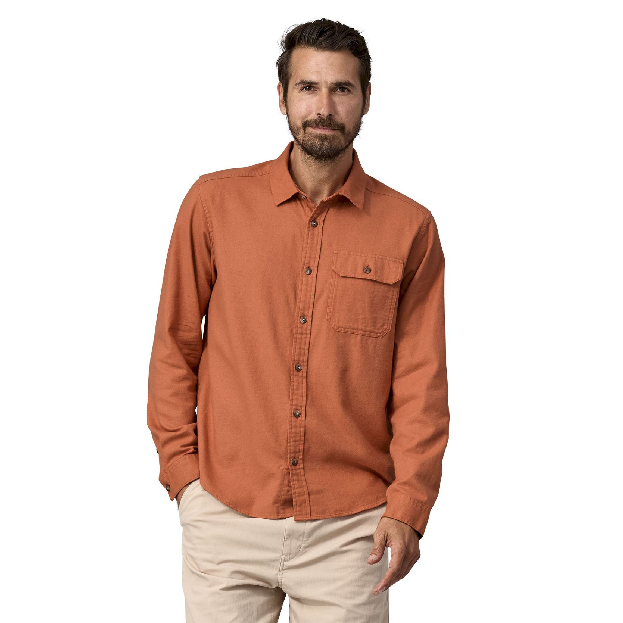 Patagonia Long-Sleeved Lightweight Fjord Flannel Shirt - Skjorte Herrer - Skjorta Herr